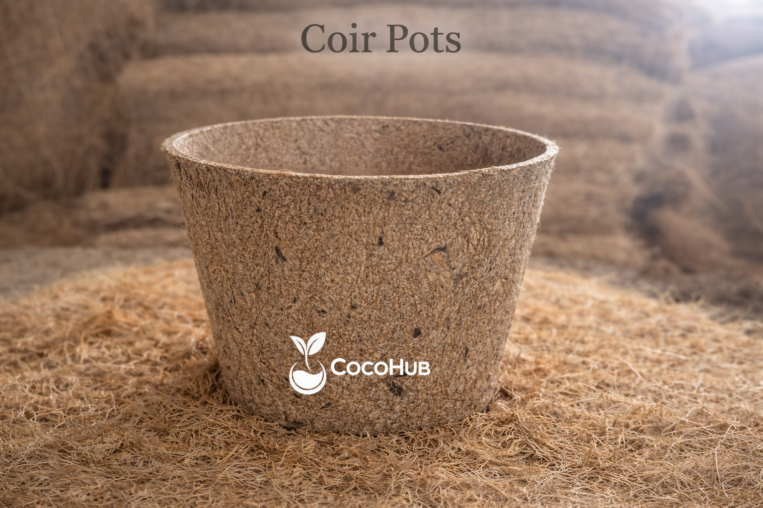 Premium Coir Pots for Plants | Biodegradable Coconut Fiber Pots - Coco-Hub
